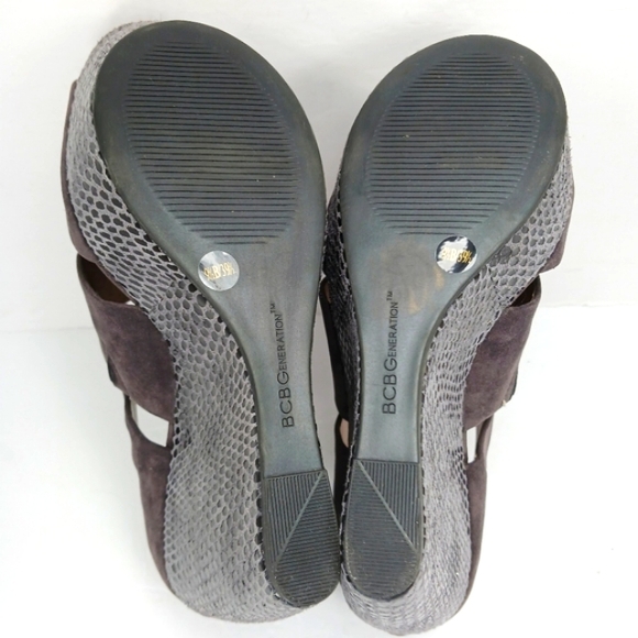 BCBGeneration Gray Platform Wedges - Picture 15 of 15